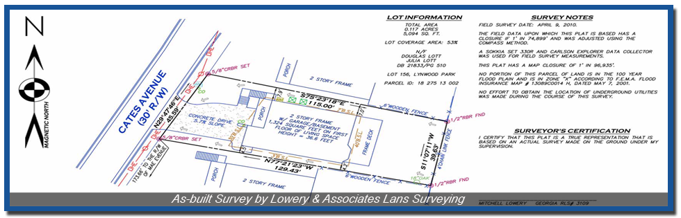 As-built survey in dalton georgia picture